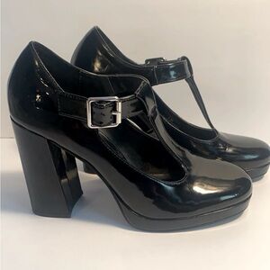 Madden Girl Platform Mary Jane’s T Strap Heels Size 8.5